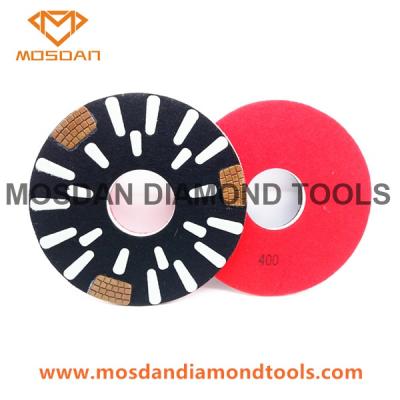 China Sase Velcro Concrete Burnishing Diamond Polishing Pucks Pads Discs for sale