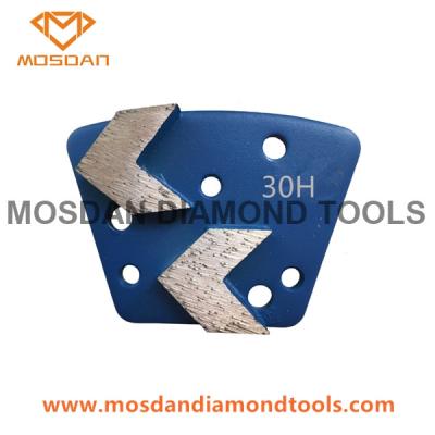 China Trapezoid Diamatic Double Arrows Grinding Diamond Block for Concrete for sale