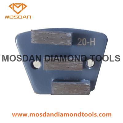 China Trapezoid Triple Bars Diamond Grinding Shoe for Floor for sale