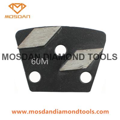 China Trapezoid Concrete Floor Shoes Grinding Discs Double Rhombus for sale