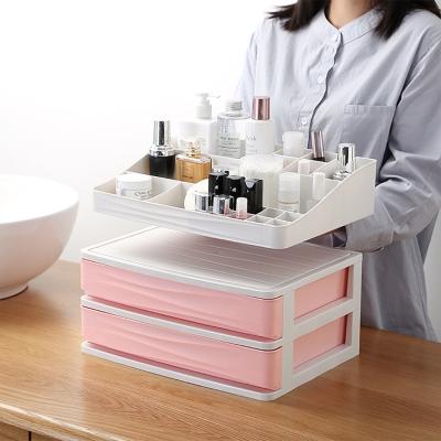 China Hot Selling Viable Cosmetic Organizer Combination Cute Plastic Diapers Lipstick Storage Cabinet for sale