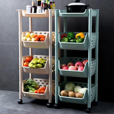 China Sustainable Home Stackable Space Saving Kitchen Organization Food Drying 3 Tier Storage Plastic Baskets Racks for sale