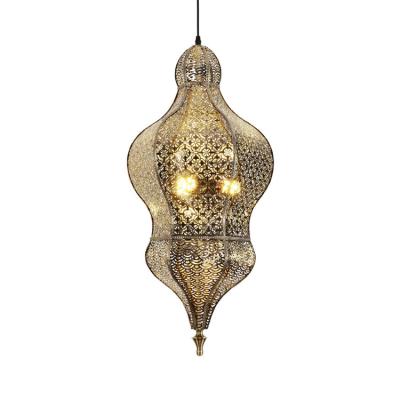 China Contemporary Retro Chandelier Arabic Style Bedroom Light Fixture Customized Ceiling Lights Villa Hang Pendant Lamp for sale