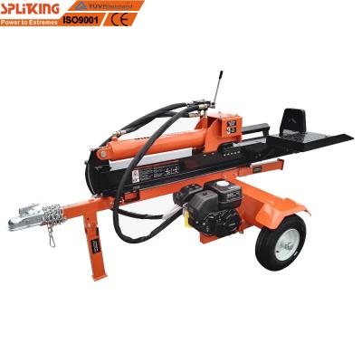 China Wood 22 Ton Force 6.5HP Gasoline Engine 4inches Ram Automatic Return Hydraulic Log Splitter for sale