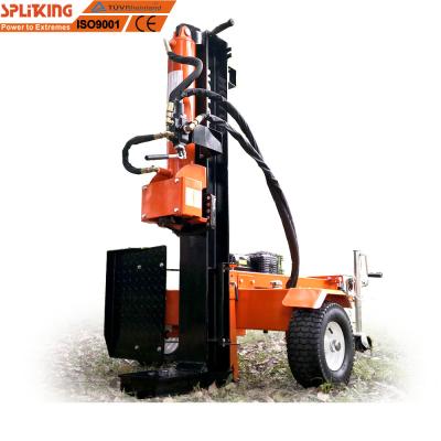 China Gasoline Engine 5.5inches Ram Hydraulic Vertical 50 Ton 15HP Log Splitter And Horizontal Log Splitter for sale