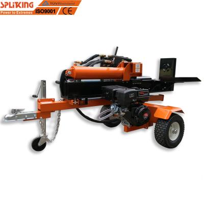 China Big Ton Force 13HP Split Gasoline Engine 40 Cylinder Wooden Ram Automatic Return Hydraulic Log Splitter for sale