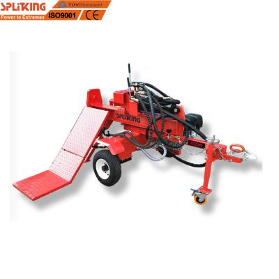 China 45Ton 15HP Gasoline Engine 6inches Ram Hydraulic Log Splitter With Split Wood Lift for sale