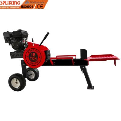 China 18 Ton Heavy Kinetic Log Splitter Double Flywheel Split Log Splitter Wood Cutter for sale