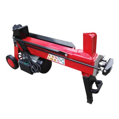 China Machinery Repairs Workshop Electric Motor Hydraulic Log Splitter With 7ton Force 520mm Length Splitting Wood Splitter for sale