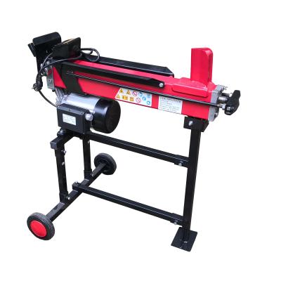 China Machinery Repairs Workshop Electric Motor Hydraulic Log Splitter With 7ton Force 520mm Length Splitting Wood Splitter for sale