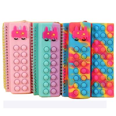 China Notebook Noise Busy Person Notebook New With Stationery Box Pen Bag A5 Decompression Bubble Notebook for sale