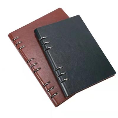 China Customized A4 B5 Hardcover Book Customized A5 School Daily Leather Gift Set Binding CD Planning Hardcover Notebook Notebook for sale