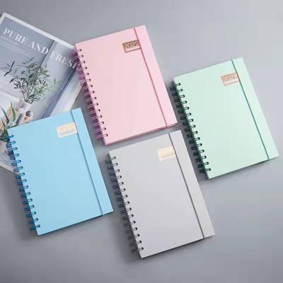 China 2022 wholesale up-to-date journal A5 hardcover book stain thick spiral notebook for sale