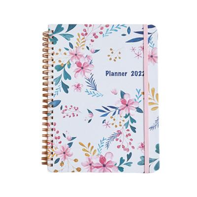 China Annual Monthly Spiral Notebook Printing Spiral Diary Weekly Agenda Agenda Diary Customized Planner 2022 and A5 Accept Customized Logo Paper for sale