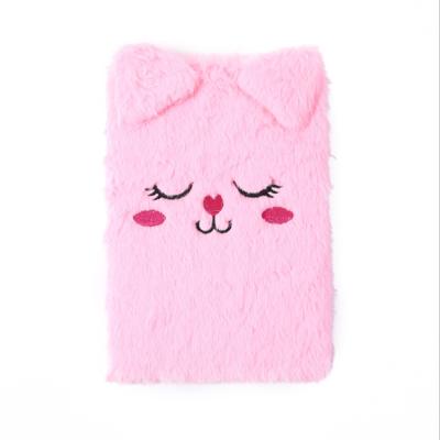 China Hardcover Color Plush Pen Diary Customized Manufacturer For Sale, Cute Notebook With Plush Cartoon Hardcover Book, Loved By Girls for sale