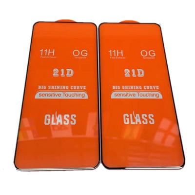 China Wholesale Phone Screen Protector Tempered Glass Mobile Phone Factory Full Coverage 21D Protective Film For Samsung A12/A52/A72/M51/A31 for sale