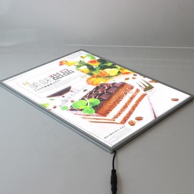 China For Sturdy Advertising New Products 2018 A4 Ultrathin Thick Scratchproof Glass Net LED Advertising Light Boxes The Poster Display 10mm And Durable Highlight for sale