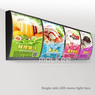 China To Advertise Display In Restaurant Size 50x75cm Single Size Pizza Restaurant LED Menu Light Box Wall Mount To Advertise Display for sale