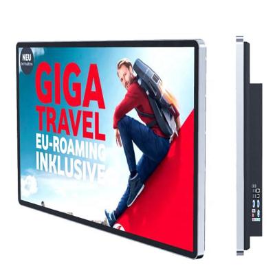 China 65 Inch Screen Super Thin Advertising Hanging Type Machine Advertising Playing Screen 876X1497MM for sale