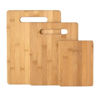 China Sustainable 3 Pieces Of Bamboo Cutting Board Set Kitchen Choppers For Cheese And Vegetables for sale