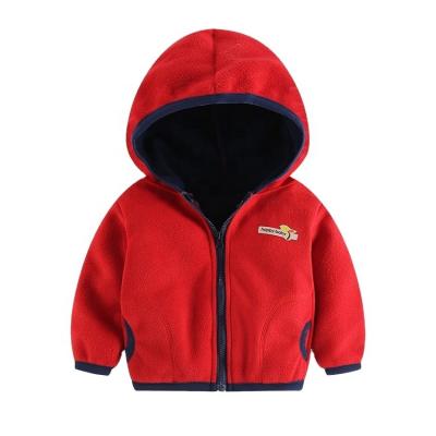 China Fleece Jacket 2021 Autumn Winter Clothes For Boys And Girls Casual Hooded Tops Child Wear Fleece Outdoor Kids Clothing Zipper Hooded Jackets for sale