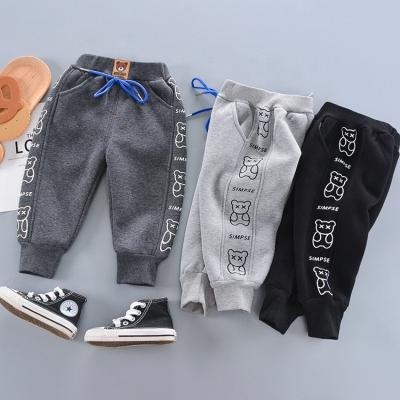 China Keep Warm Winter Baby Casual Bottom Clothes For Kid Children Clothes Knitted Thick Sweatpants Sports Sweatpants Boys Sweatpants With Pocket for sale