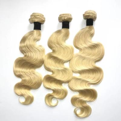 China 100% Brazilian Virgin Hair #613 Body Wave Bundles Virgin Hair Vendors With Closure And Headband, Wigs for sale