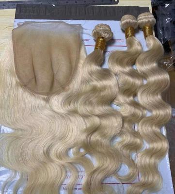 China 100% Brazilian Virgin Hair Current Big Bundles Body Wave #613 Hd Lace Virgin Human Hair Wholesale Bundles for sale