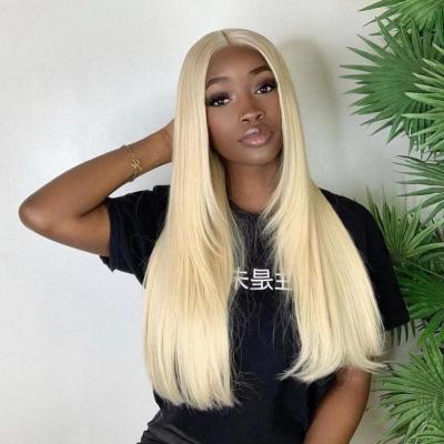 China Honey Blonde Color Pre Plucked Straight Human Hair Wigs 10A Grade Hd Lace Up 613 Wigs 13X6 Straight Lace Up for sale