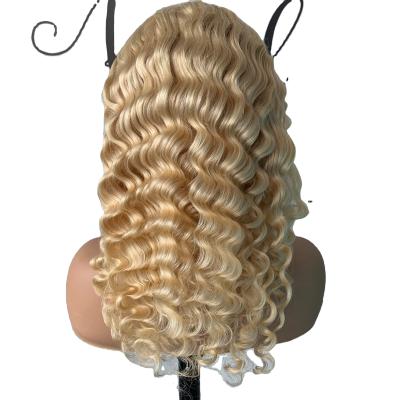 China Wholesale 100% Brazilian Virgin Hair 613 Exotic Wave Wigs Brazilian Virgin Human Hair Blonde Wigs With Baby Hair for sale