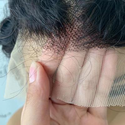 China Wholesaler Deep Wave Transparent Lace Front Wigs Mesh Cap With Adjustable Strap Deep Wave Unit for sale