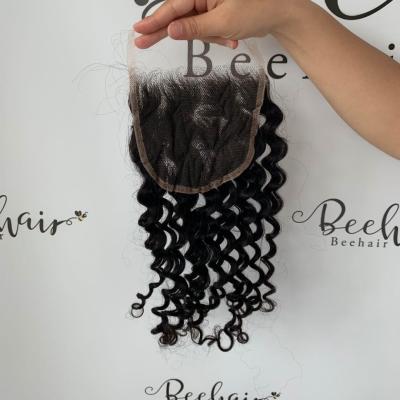 China 5x5 Hd Lace Closure 5x5 Hd Lace Closure Italian Curly Brazilian Human Hair 100% Transparent for sale