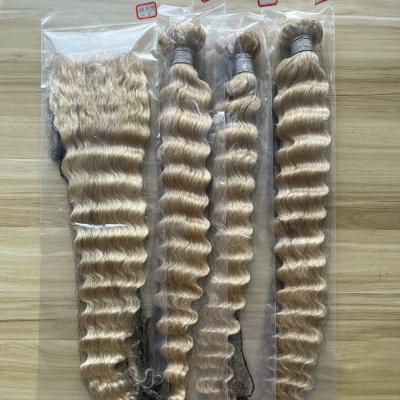 China Good Quality 100% Virgin Brazilian Hair Cuticle Aligned Pre Plucked Blonde Christmas Sale Lace Hd Headband 613 for sale