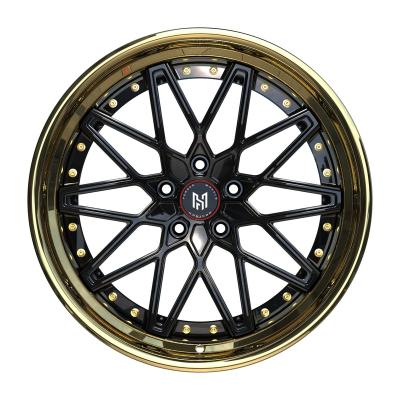 China 2 Piece 6061-T6 HADISON HD2P1009-5 Aluminum Vespa Forged Bronze Wheel Alloy Black Bronze 18 19 20 21 22 23 24 Inch For Mercedes for sale