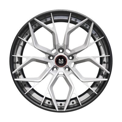 China 6061-T6 Aluminum HADISON HD2P1011-5 2 Piece Luxury Custom Forged Wheel Rim Light Weight 2 Piece Forged Wheels for sale