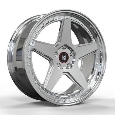 China Aluminum 6061-T6 HADISON Custom Forged 8-12J 6061-T6 Wheels 16 To 22 Inch Aluminum Alloy Wheel Suitable For Passenger Car Wheels for sale