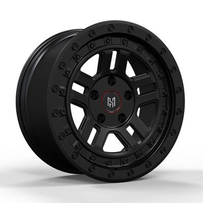 China 6061-T6 Aluminum HADISON Custom Forged 5 6 Hole Black 4x4 Off Road Rims 18 Inch Off Road Rims High Quality Luxury Car SUV Wheels for sale