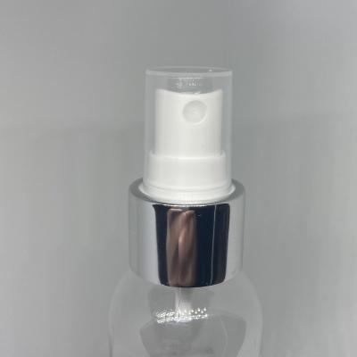 China Non Spill Custom Gold Silver Cosmetic Bottles New Spray And Perfume Pump 20/410 Metal Aluminum Fine Mist Sprayer for sale