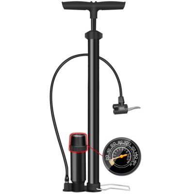 China Portable Tire Inflator Pump Portable Air Compressor Equipment Sports Bicycle Pump for sale