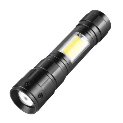 China Zoomable Led Light USB RECHARGEABLE CREE-T6 LED ZOOM FLASHLIGHT Waterproof Camping Powerful Led Military Tactical Torch Light for sale