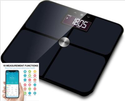 China Bathroom Scales Bathroom Scale Body Fat Analyis With APP Smart Body Scale ITO Glass Scale With wifi for sale