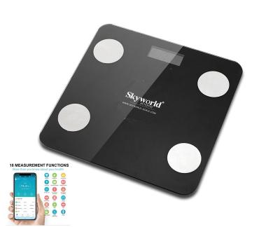 China Bathroom scales bathroom scale body fat analyis scale with smart APP body scale with wifi for sale