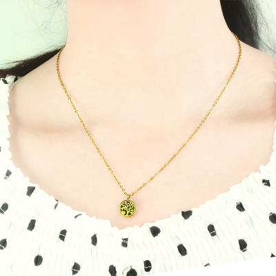 China Gold Color 12mm Stainless Steel Jewelry Diffuser Pendant Essential Oil Aroma Fit Necklace Chain Pet Necklace Bracelet Eco-Friendly Gift for sale