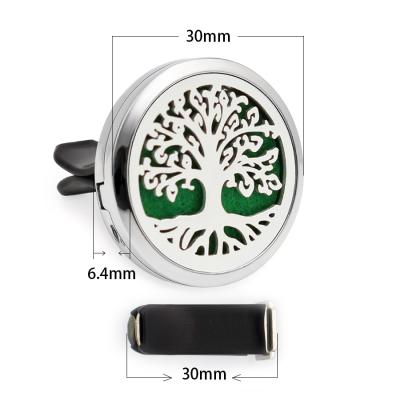 China FASHIONABLE High Quality Zinc Alloy Car Air Freshener Aroma Diffuser Pendant Car Air Freshener Dismountable Clip 30mm for sale