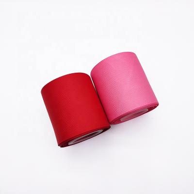 China High Quality Recyled Solid Color 196 Grosgrain Ribbon 3 Ribbons Inch Woven Satin Ribbon For Gift Package for sale