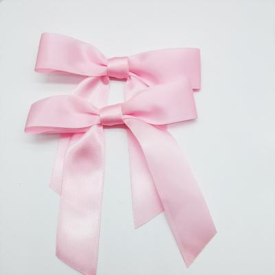 China Wholesale custom satin ribbon bow handmade wrapping ribbon bow for wrapping bow and gift ribbon bow for sale