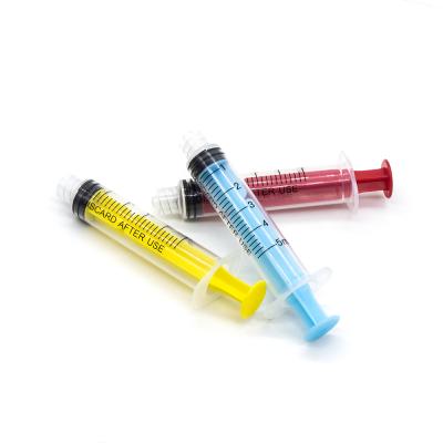 China Hot sale colorful dental medical disposable 5ml syringe disposable for oral for sale