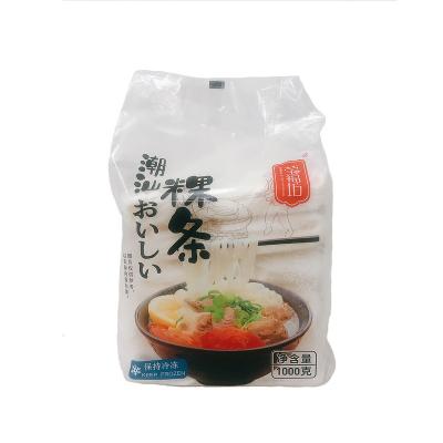 China Low-CARB Chinese Food Specialties 1000g Plastic Seal Bag Style Packaging Rice Noodle Quick Frozen Fast ChaoShan Kway Teow Pho Instant for sale