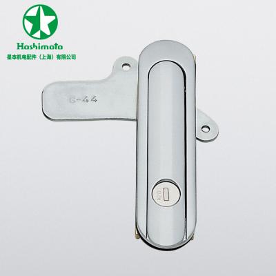 China Transformer Box Door Swing Handle Waterproof Slim Flat Lock, Matte Chrome Plated, AB-401 for sale