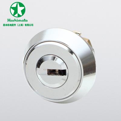 China Sell ​​chrome plated brass cam 2V coin lock, high quality &security, changes with master key for sale